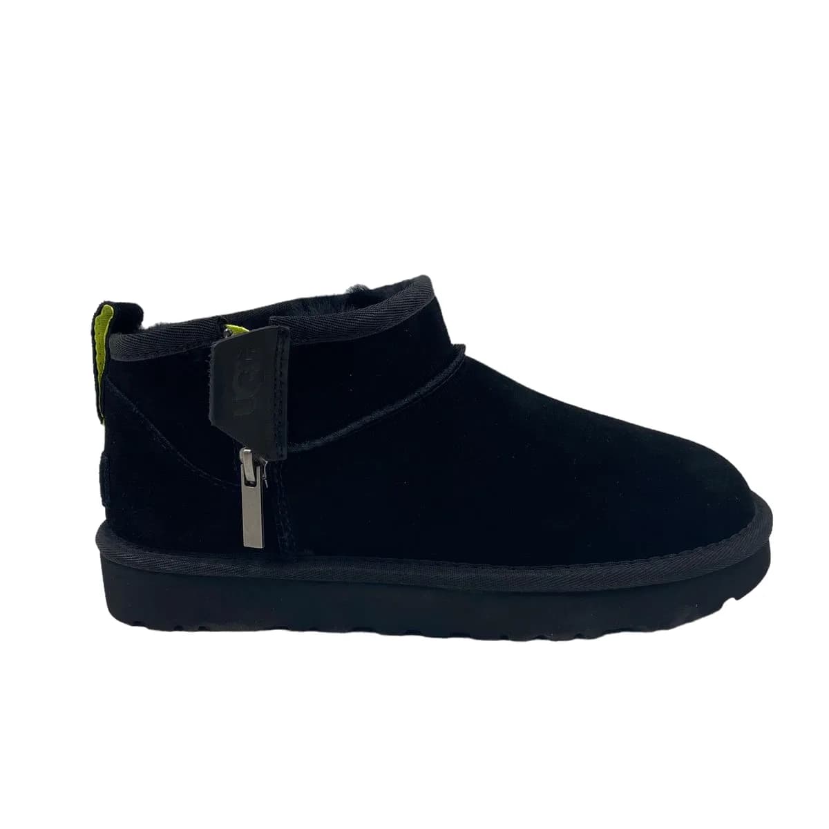 UGG WOMEN'S ULTRA MINI ZIP — BLACK ZIP