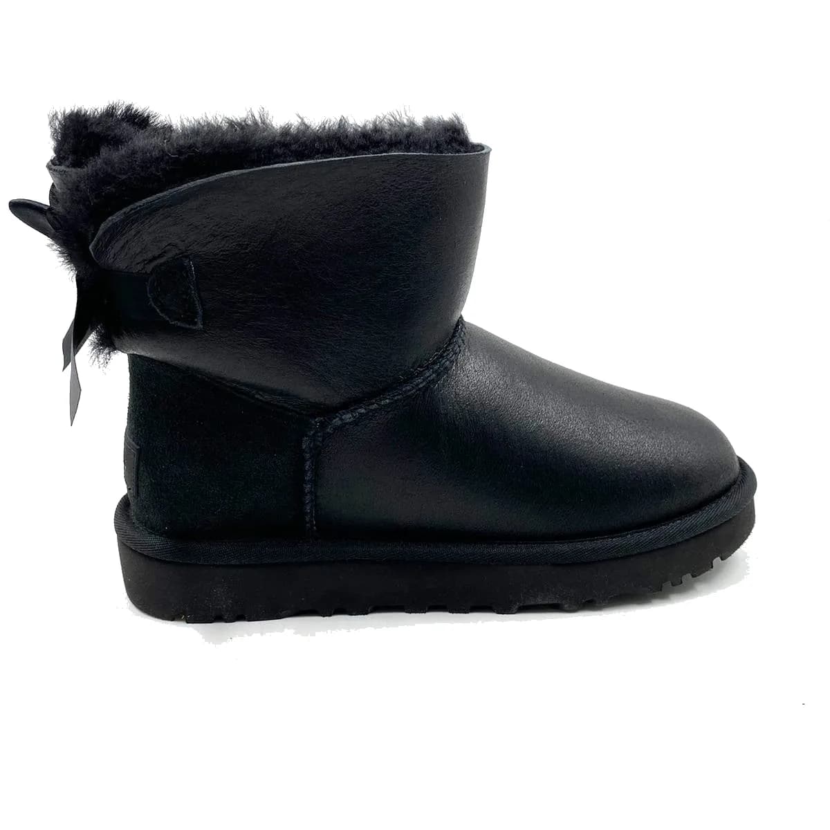 UGG Women's Mini Bailey Bow — Black Metallic