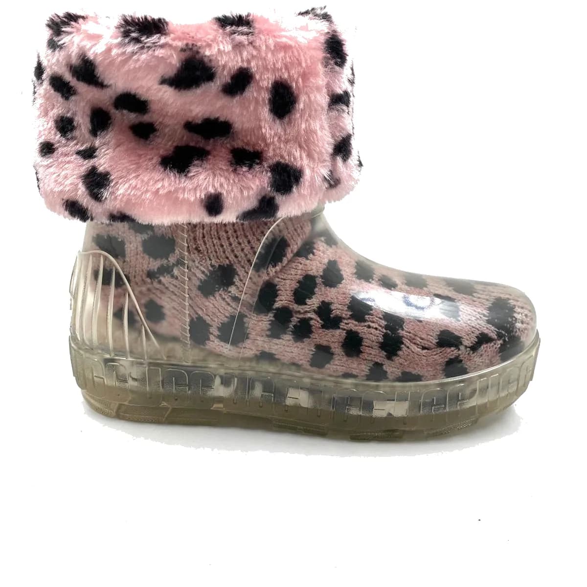 Clear Drizlita — Pink leopard