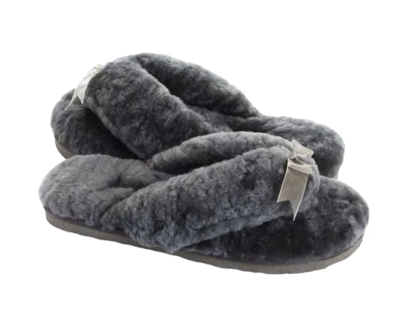 FLUFF FLIP FLOP — GREY