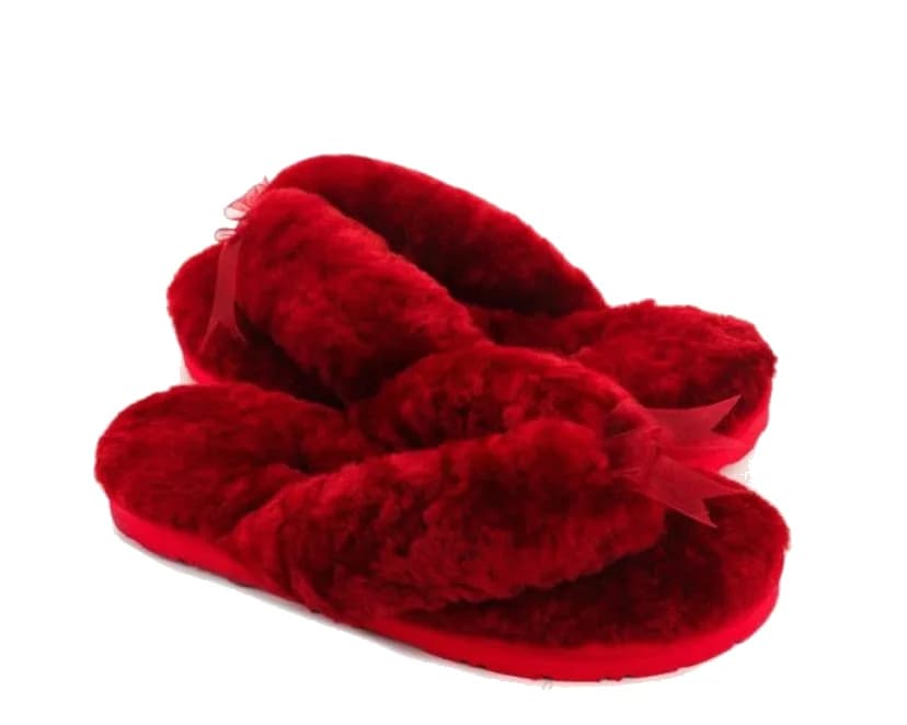 FLUFF FLIP FLOP — BORDO