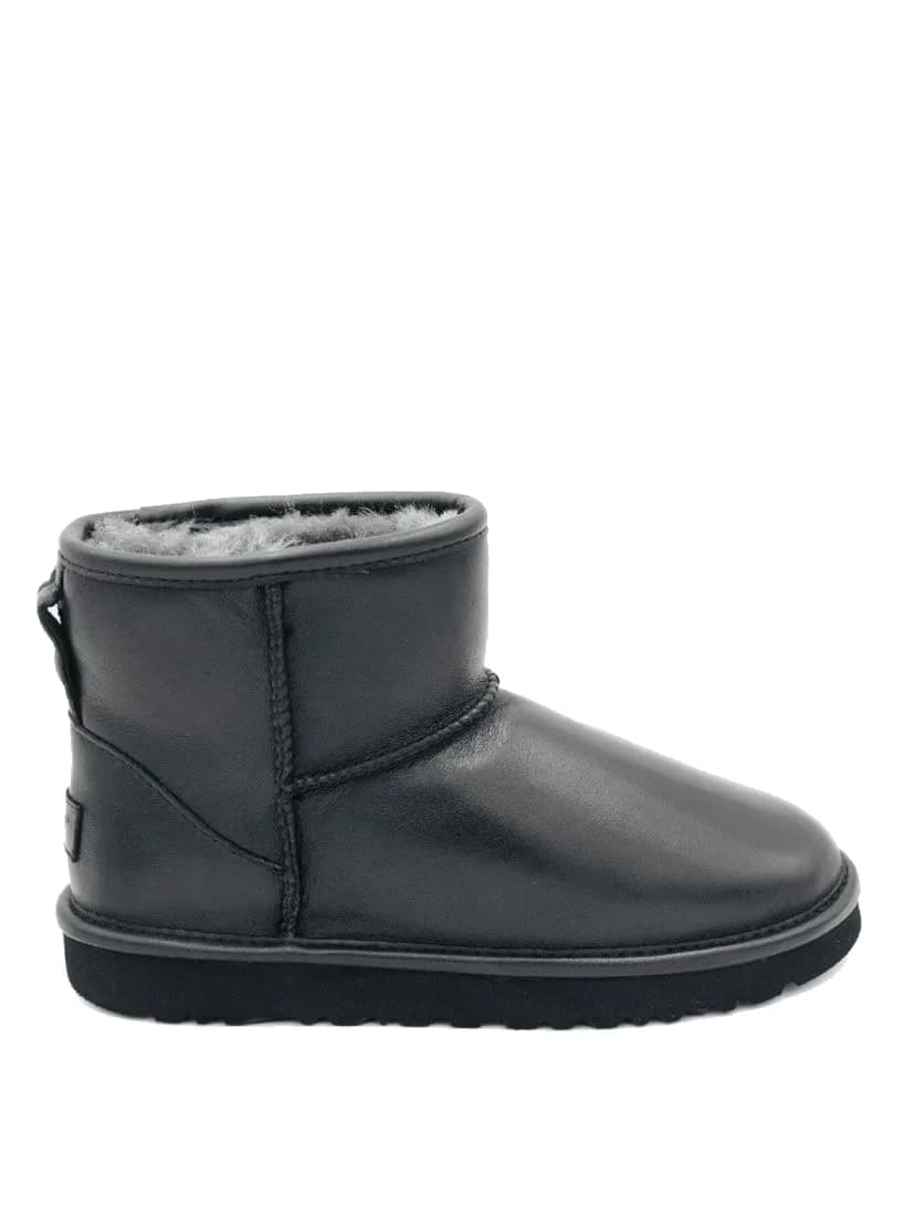 UGG WOMEN'S CLASSIC MINI II — Black Leather