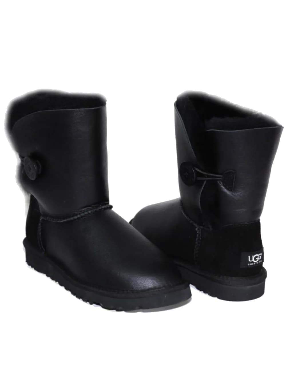 UGG WOMEN'S CLASSIC BAILEY BUTTON — Black Metallic