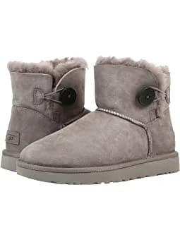 UGG WOMEN'S MINI BAILEY BUTTON — Grey