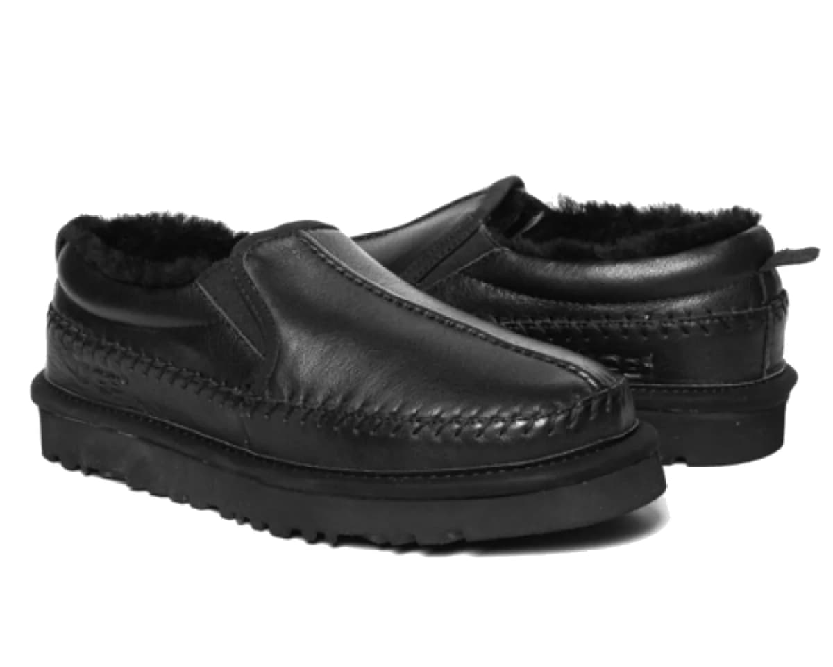 Ugg Women's Stitch Slip — Stitch Slip On Leather Black
