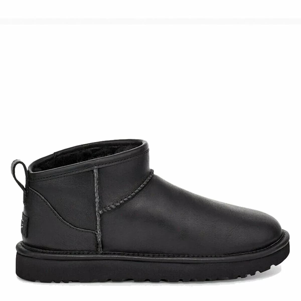 UGG MEN'S CLASSIC ULTRA MINI — Black Leanther