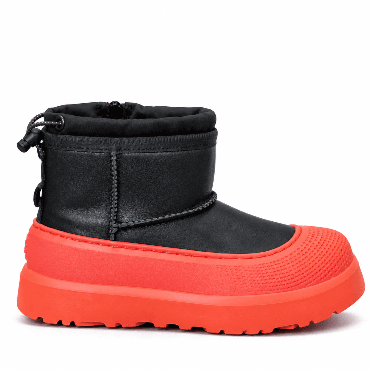 UGG Kids Hybrid — Black Leather Orange