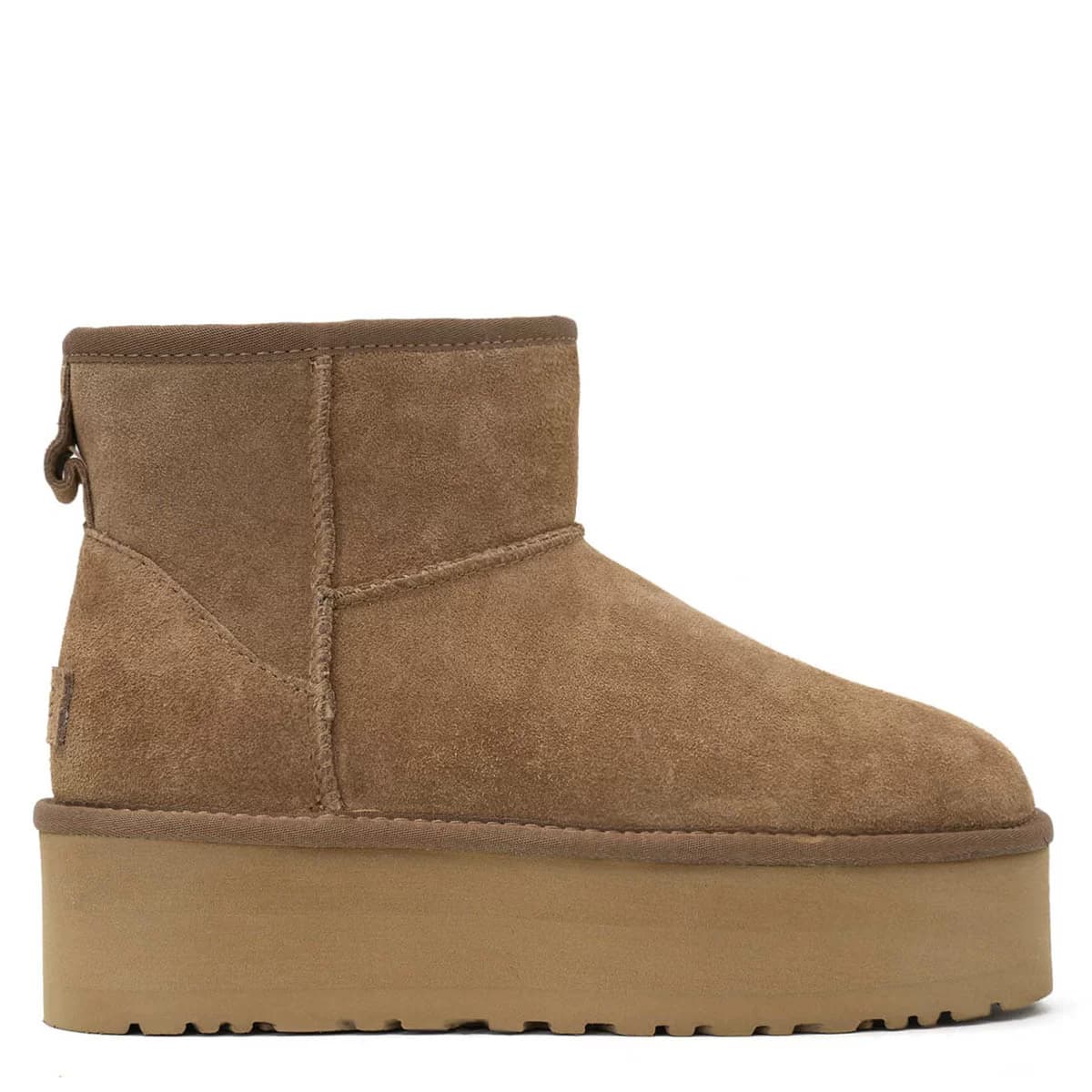 UGG CLASSIC MINI PLATFORM — CHESTNUT