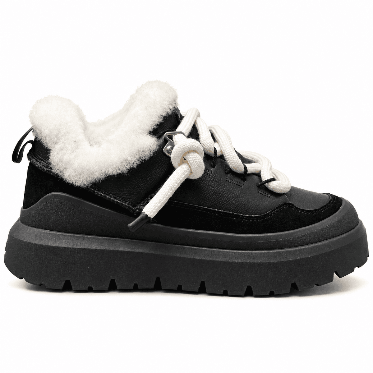 UGG Men.s Heritage Utility Sneaker — Black Leather